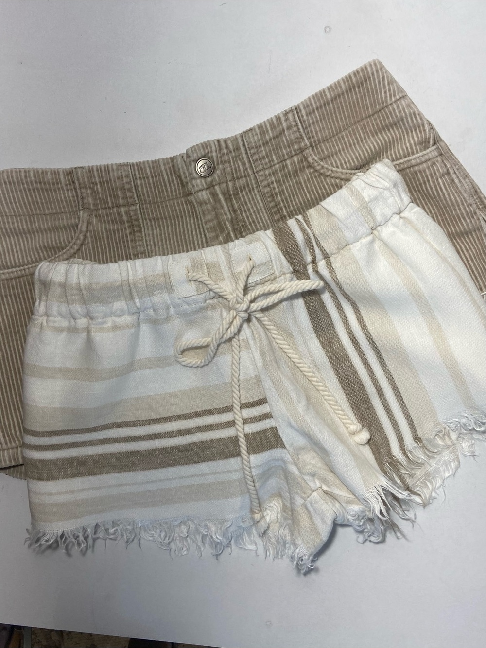 Bundle of 2 Free People Linen Shorts XS Abercrombie & Fitch Tan Corduroy Shorts